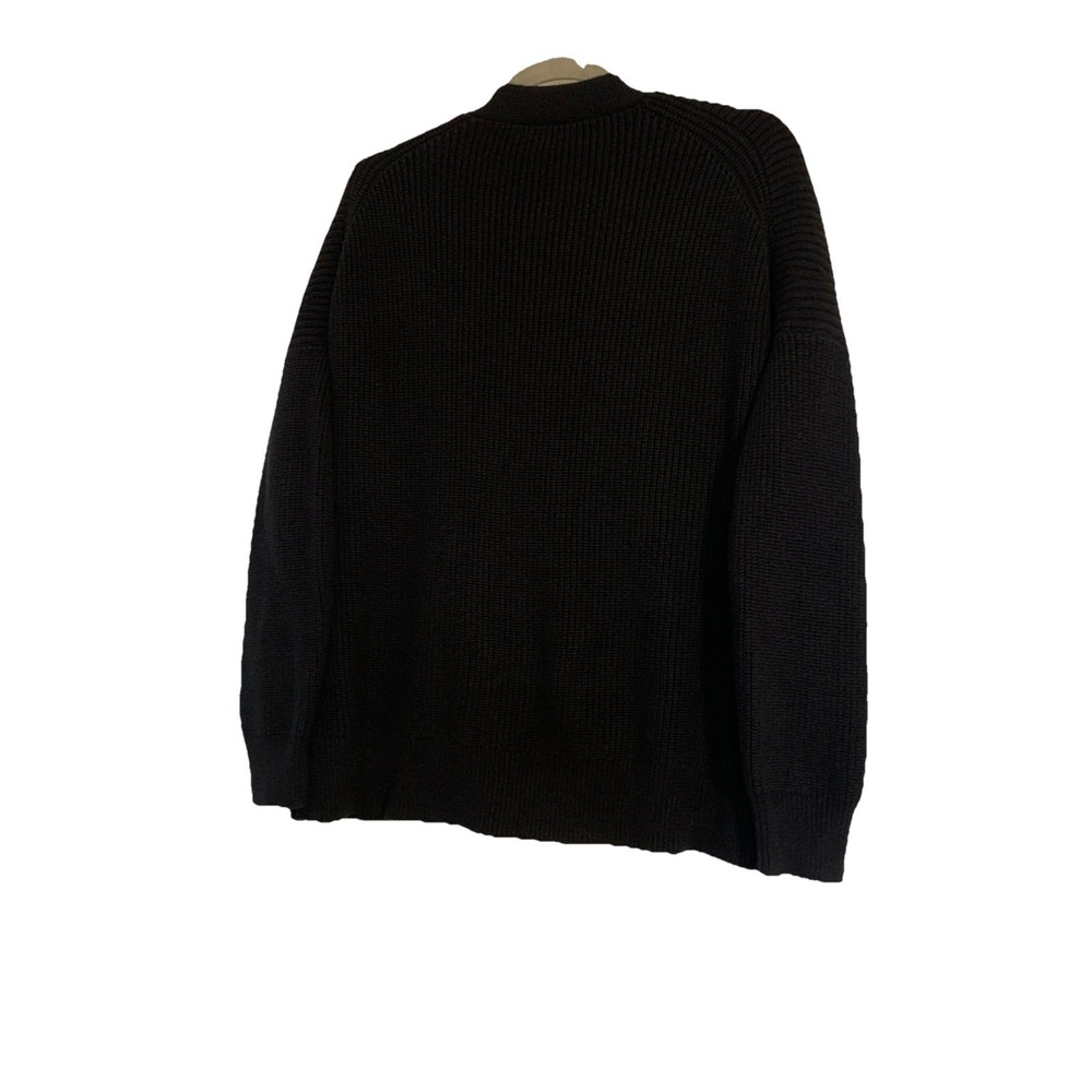 J.Crew Cardigan Sweater Women S Black Button Front V-Neck Cashmere Blend Preppy - Picture 9 of 13